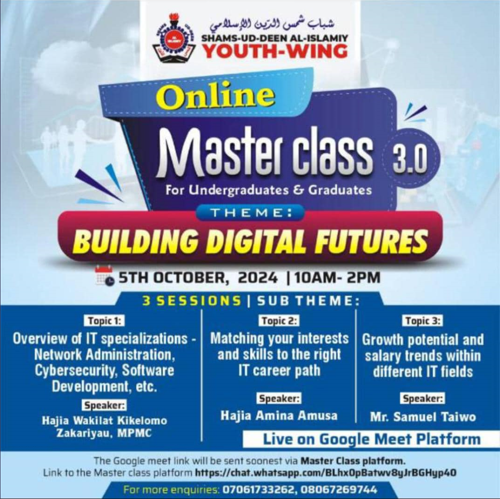 Online Masterclass 3.0 poster